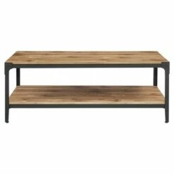 Benny Urban Industrial Angle Iron Coffee Table - Saracina Home Gray Wash -Coffee Tables Elegant store unnamed file 259
