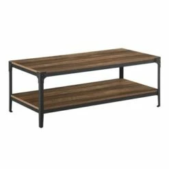 Benny Urban Industrial Angle Iron Coffee Table - Saracina Home Gray Wash -Coffee Tables Elegant store unnamed file 261