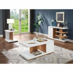 Hal Open Shelf Coffee Table White - miBasics -Coffee Tables Elegant store unnamed file 2642