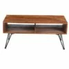 42" Handcrafted Mango Wood Coffee Table with Metal Hairpin Legs Brown/Black - The Urban Port -Coffee Tables Elegant store unnamed file 2644