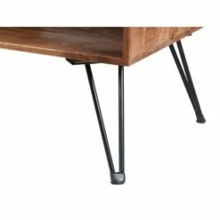 42" Handcrafted Mango Wood Coffee Table with Metal Hairpin Legs Brown/Black - The Urban Port 7 42" Handcrafted Mango Wood Coffee Table with Metal Hairpin Legs Brown/Black - The Urban Port -Coffee Tables Elegant store unnamed file 2646