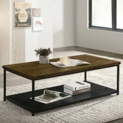 Drumone Metal Legs Coffee Table - miBasics Yellow/black