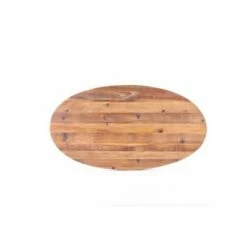 44" Hayward Oval Coffee Table Brown/Black - Summerland Home -Coffee Tables Elegant store unnamed file 2669