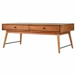 Foerster Mid Century Cocktail Table - Warm Brown - Inspire Q