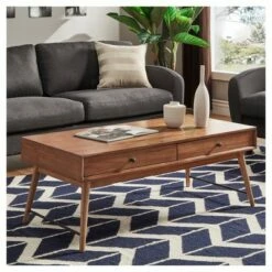 Foerster Mid Century Cocktail Table - Warm Brown - Inspire Q -Coffee Tables Elegant store unnamed file 2685