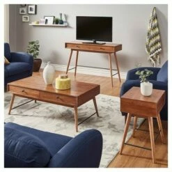 Foerster Mid Century Cocktail Table - Warm Brown - Inspire Q -Coffee Tables Elegant store unnamed file 2686