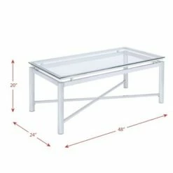 Monroe Coffee Table Clear - Picket House Furnishings -Coffee Tables Elegant store unnamed file 2697