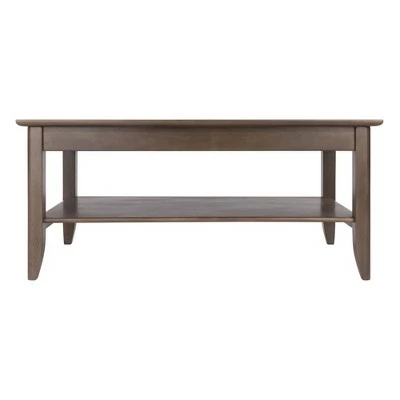 Santino Coffee Table Oyster Gray - Winsome 3 Santino Coffee Table Oyster Gray - Winsome