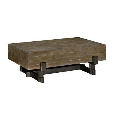 Ink+Ivy Timber Coffee Table Reclaimed Brown/Gun Metal 4 Ink+Ivy Timber Coffee Table Reclaimed Brown/Gun Metal - Image 2