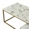 Marmo Coffee Table with Faux Marble Top Brass - Teamson Home 1 Marmo Coffee Table with Faux Marble Top Brass - Teamson Home -Coffee Tables Elegant store unnamed file 2714