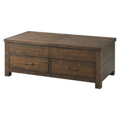 Dex Lift Top Coffee Table Walnut Brown - Picket House Furnishings 4 Dex Lift Top Coffee Table Walnut Brown - Picket House Furnishings - Image 2