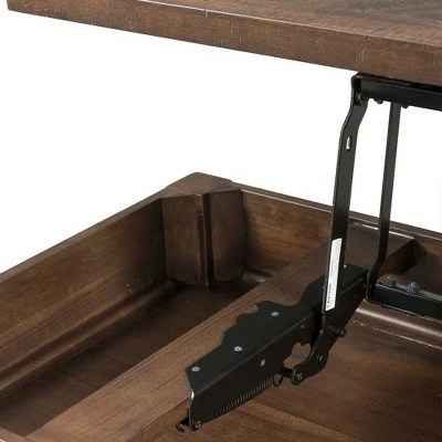 Dex Lift Top Coffee Table Walnut Brown - Picket House Furnishings 7 Dex Lift Top Coffee Table Walnut Brown - Picket House Furnishings - Image 5