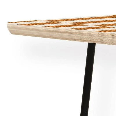 Little Arrow Design Co Aria Rectangle Tiles Coffee Table - Deny Designs Gold 5 Little Arrow Design Co Aria Rectangle Tiles Coffee Table - Deny Designs Gold - Image 3