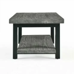 42" Pomona Metal and Reclaimed Wood Coffee Table Slate Gray - Alaterre Furniture -Coffee Tables Elegant store unnamed file 2778