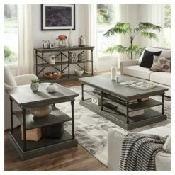 Belvidere Cocktail Table - Inspire Q Vintage Oak -Coffee Tables Elegant store unnamed file 2791