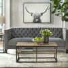 Piazza Contemporary Coffee Table Black/Natural - Buylateral -Coffee Tables Elegant store unnamed file 2796