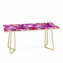 Schatzi Marion Floral Coffee Table - Deny Designs Black -Coffee Tables Elegant store unnamed file 2800