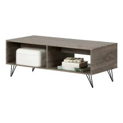 Evane Coffee Table with Storage Oak Camel - South Shore 7 Evane Coffee Table with Storage Oak Camel - South Shore - Image 5