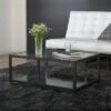36" Camber Modern Coffee Table with Clear Glass Pewter - Studio Designs Home -Coffee Tables Elegant store unnamed file 2813