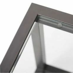 36" Camber Modern Coffee Table with Clear Glass Pewter - Studio Designs Home -Coffee Tables Elegant store unnamed file 2817