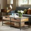 Madison Park Portman Coffee Table - Natural/Graphite -Coffee Tables Elegant store unnamed file 2825