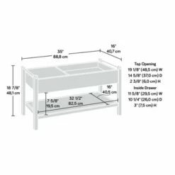 Anda Norr Coffee Table - Sauder White -Coffee Tables Elegant store unnamed file 285