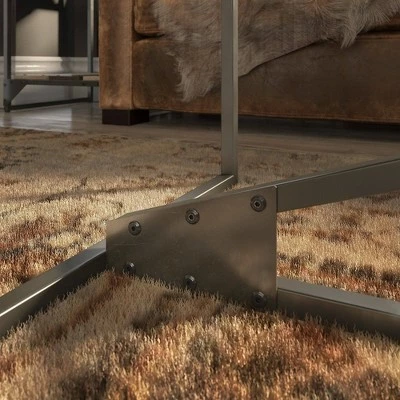 Refinery Coffee Table Rustic Gray - Bush Furniture 5 Refinery Coffee Table Rustic Gray - Bush Furniture - Image 3