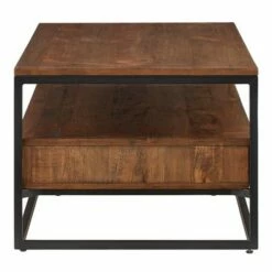 Felicia Rustic Industrial Metal/Wood Cocktail Table Brown - Inspire Q 10 Felicia Rustic Industrial Metal/Wood Cocktail Table Brown - Inspire Q -Coffee Tables Elegant store unnamed file 2861