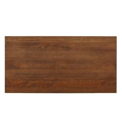 Felicia Rustic Industrial Metal/Wood Cocktail Table Brown - Inspire Q 6 Felicia Rustic Industrial Metal/Wood Cocktail Table Brown - Inspire Q - Image 4