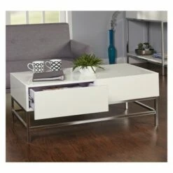 Lewis Modern Coffee Table White - Buylateral