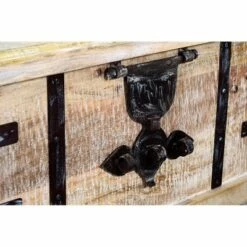 Wooden Lift Top Storage Coffee Table with Metal Inlays Brown/Black - The Urban Port -Coffee Tables Elegant store unnamed file 2900