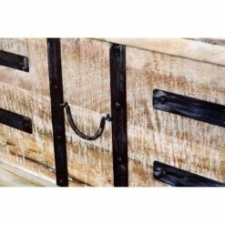 Wooden Lift Top Storage Coffee Table with Metal Inlays Brown/Black - The Urban Port -Coffee Tables Elegant store unnamed file 2901