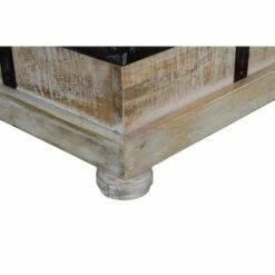 Wooden Lift Top Storage Coffee Table with Metal Inlays Brown/Black - The Urban Port -Coffee Tables Elegant store unnamed file 2903