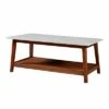 Kingston Coffee Table Faux Marble Walnut - Teamson Home 2 Kingston Coffee Table Faux Marble Walnut - Teamson Home -Coffee Tables Elegant store unnamed file 2919
