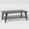 Hollywood Coffee Table with Shelf Dark Gray - CorLiving -Coffee Tables Elegant store unnamed file 2937
