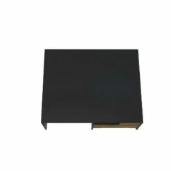 Wood and Metal Rectangular Accent Coffee Table with Drawer Brown/Black - The Urban Port