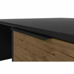 Wood and Metal Rectangular Accent Coffee Table with Drawer Brown/Black - The Urban Port -Coffee Tables Elegant store unnamed file 2975