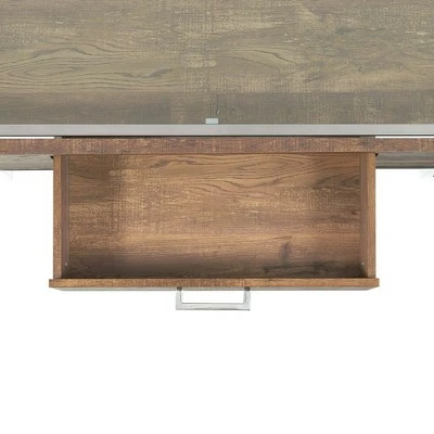 Hampton Rectangle Storage Coffee Table Light Walnut/Chrome - Picket House Furnishings 8 Hampton Rectangle Storage Coffee Table Light Walnut/Chrome - Picket House Furnishings - Image 6
