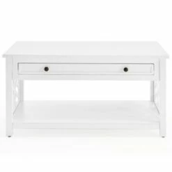 36" Middlebury Wood Coffee Table with Drawer White - Alaterre Furniture -Coffee Tables Elegant store unnamed file 3010