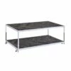 Lennon Rectangle Chrome Coffee Table Gray/Chrome - Picket House Furnishings -Coffee Tables Elegant store unnamed file 3013