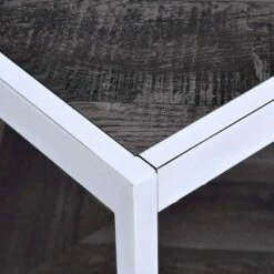 Lennon Rectangle Chrome Coffee Table Gray/Chrome - Picket House Furnishings -Coffee Tables Elegant store unnamed file 3016