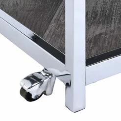 Lennon Rectangle Chrome Coffee Table Gray/Chrome - Picket House Furnishings -Coffee Tables Elegant store unnamed file 3018