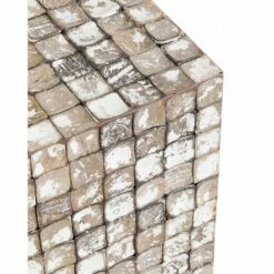 Dellwood Coconut Shell Coffee Table - East At Main White -Coffee Tables Elegant store unnamed file 3040