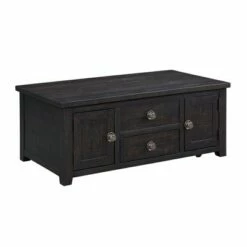 Kahlil 2 Drawer Coffee Table with Lift Top Espresso - Picket House Furnishings