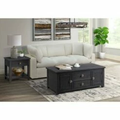 Kahlil 2 Drawer Coffee Table with Lift Top Espresso - Picket House Furnishings -Coffee Tables Elegant store unnamed file 3051