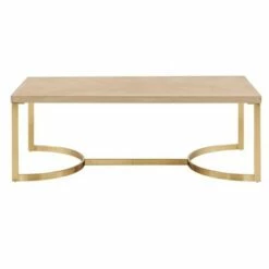 Madeline Coffee Table Natural Finish/Gold - Inspire Q -Coffee Tables Elegant store unnamed file 3104
