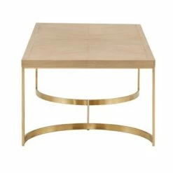 Madeline Coffee Table Natural Finish/Gold - Inspire Q -Coffee Tables Elegant store unnamed file 3105