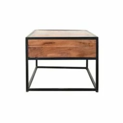 2 Drawer Industrial Metal Coffee Table with Wooden Tile Top Brown/Black - The Urban Port -Coffee Tables Elegant store unnamed file 3117