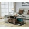 Miria Glass Sides Coffee Table Wenge - miBasics -Coffee Tables Elegant store unnamed file 3127