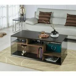 Miria Glass Sides Coffee Table Wenge - miBasics -Coffee Tables Elegant store unnamed file 3129